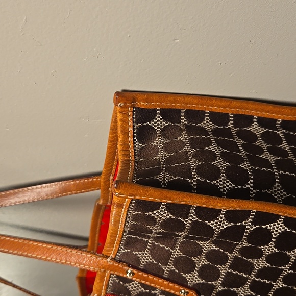 Kate Spade Brown Tote with Red Stripe - Picture 3 of 12